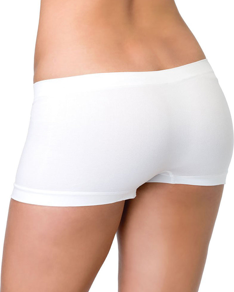 White Seamless Boyshorts
