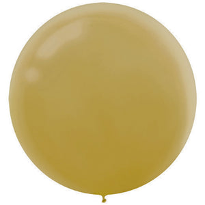 Gold 60cm Latex Balloons Pack of 4