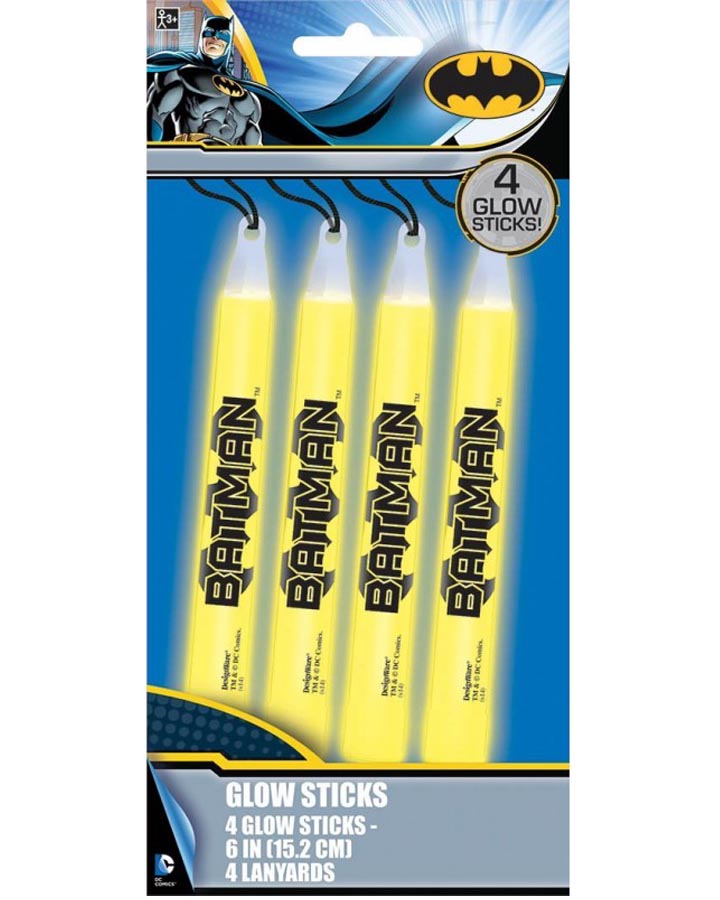 Batman Glow Stick Necklaces Pack of 4