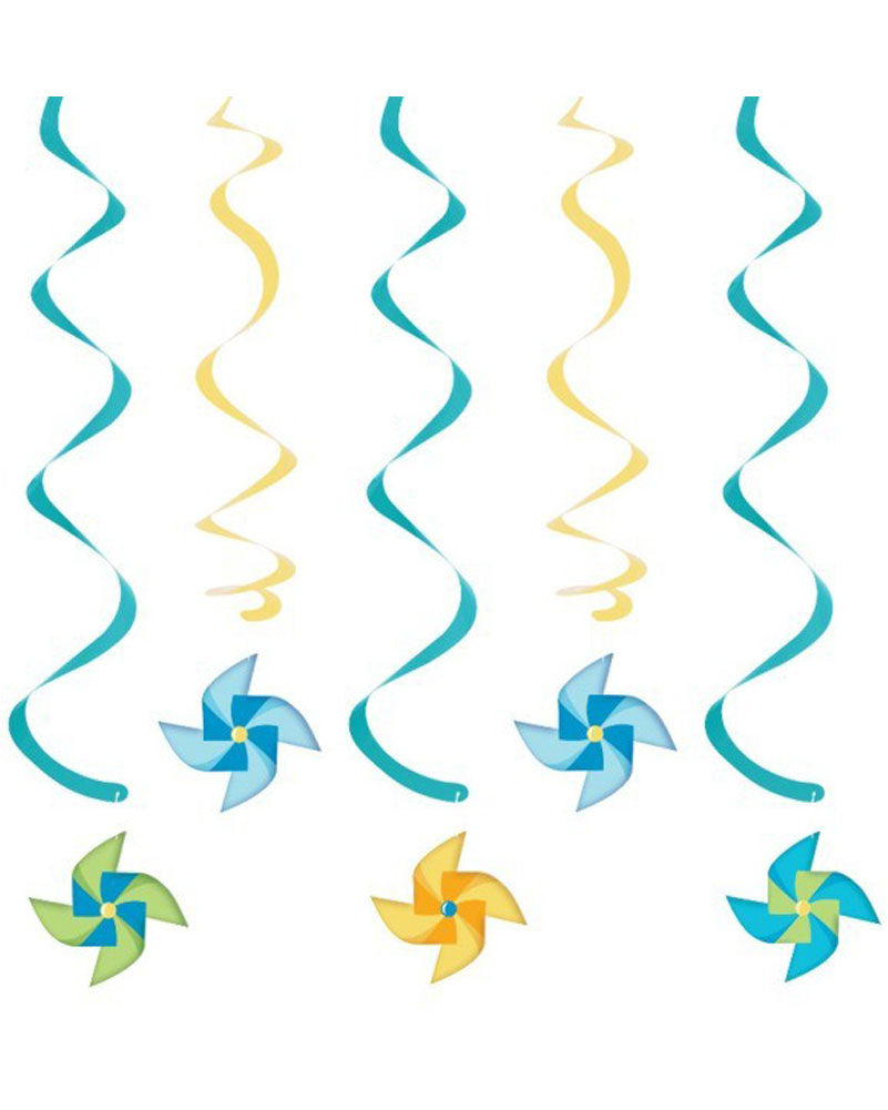 Turning One Boys Hanging Decorations Pack of 5