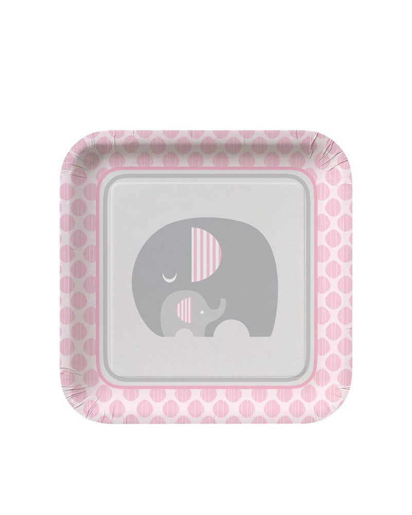 Little Peanut Girl 23cm Plates Pack of 8