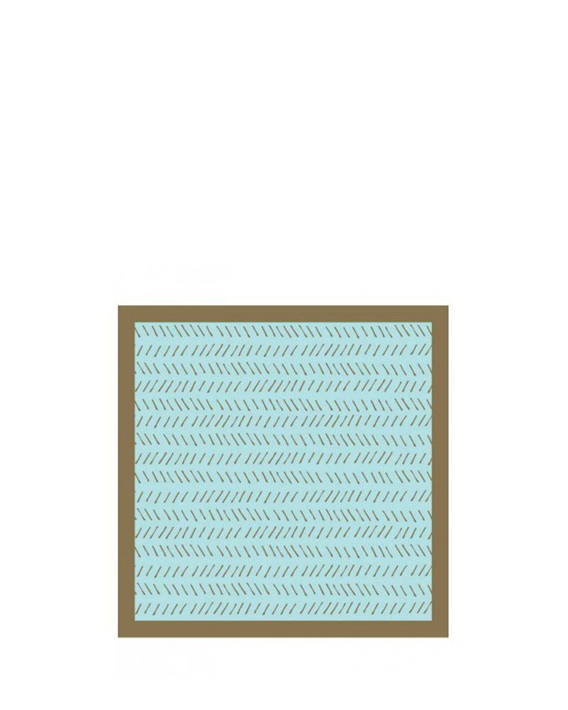 Gilded Geo Hatch Beverage Pink and Blue Napkins Pack of 24