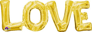 Love Gold Foil Balloon