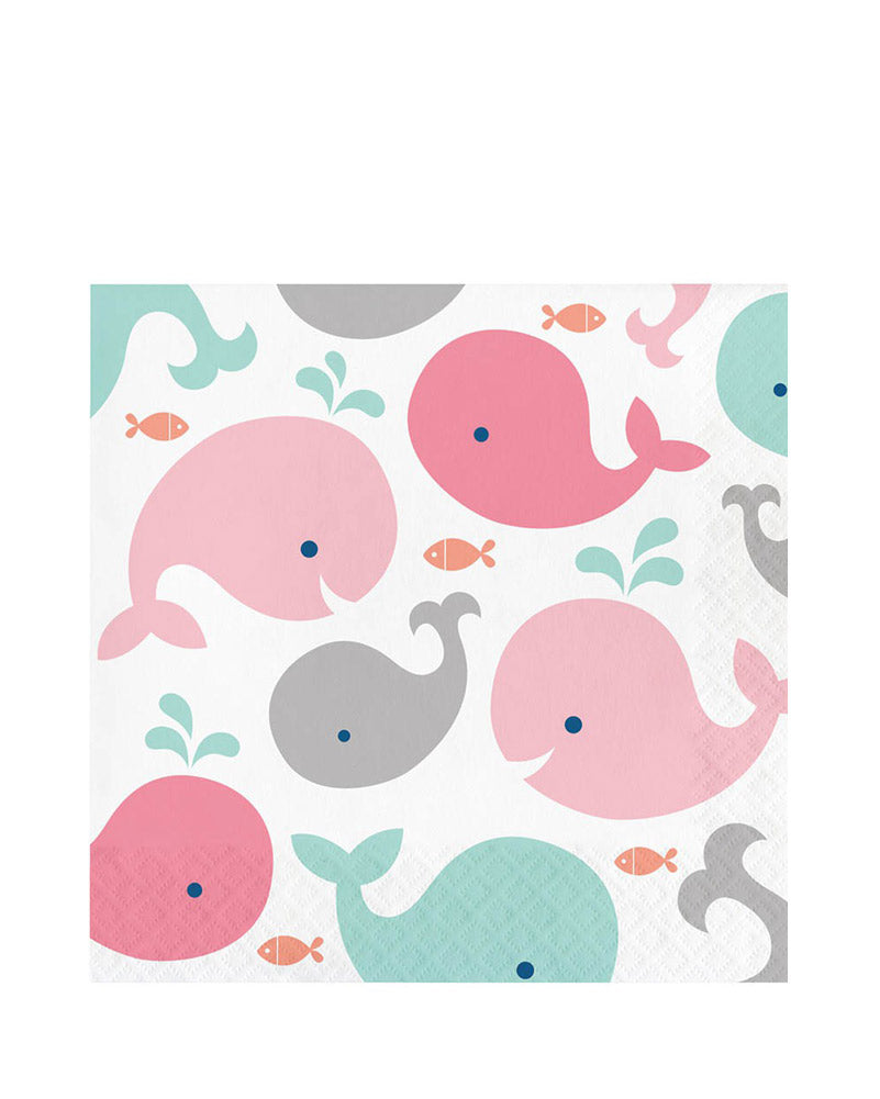 Lil Spout Pink Luncheon Napkins Pack of 16