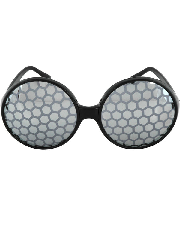 Image of round bug eyes glasses. 