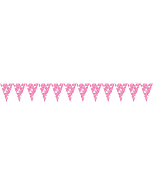 Candy Pink Fractal Flag Banner 2.75m