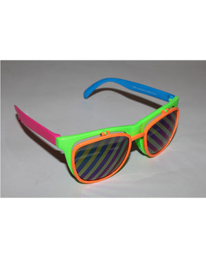 80s Flip Up Neon Glasses