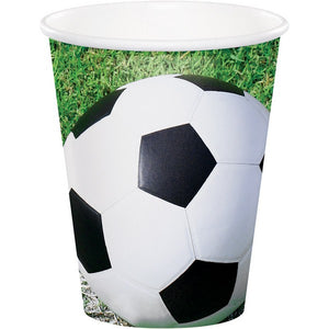 Soccer 266ml Party Cups Pack of 8