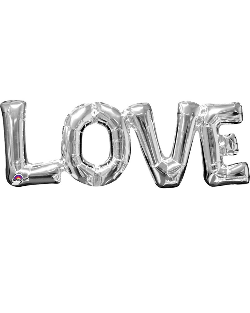 Love Silver Foil Balloon