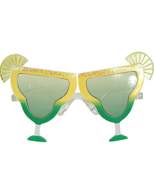 Yellow and Green Margarita Glasses