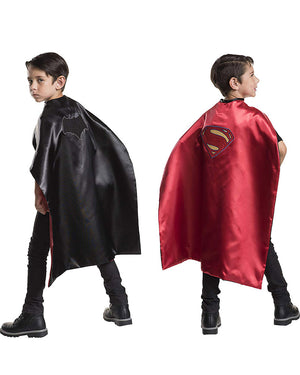 DC Batman and Superman Reversible Kids Cape