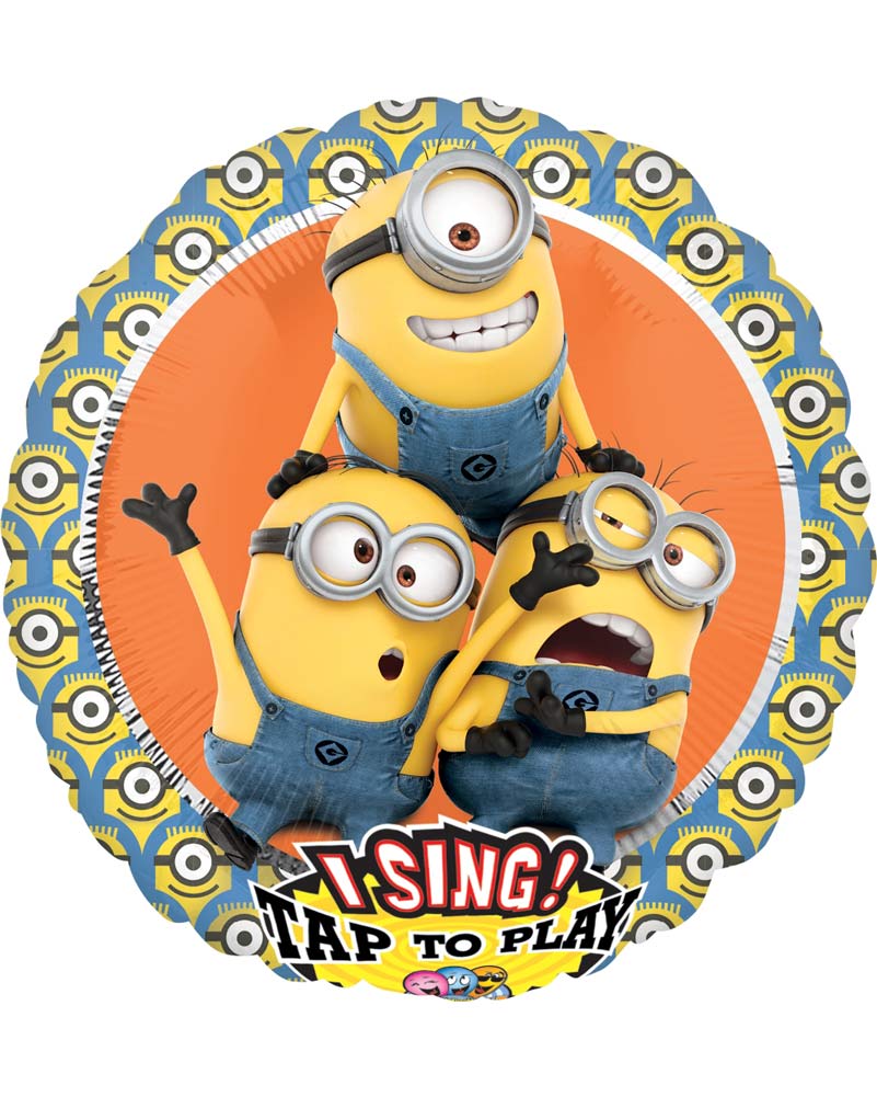 Despicable Me Group Jumbo Sing A Tune Balloon 71cm