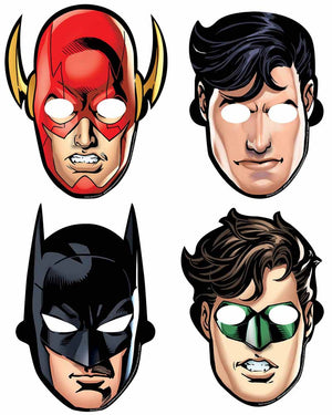 Justice League Paper Masks Pack of 8