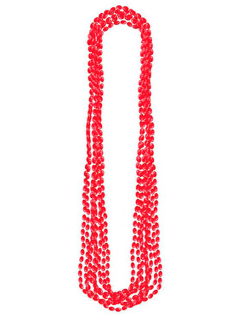 Red Metallic Necklaces Pack of 8