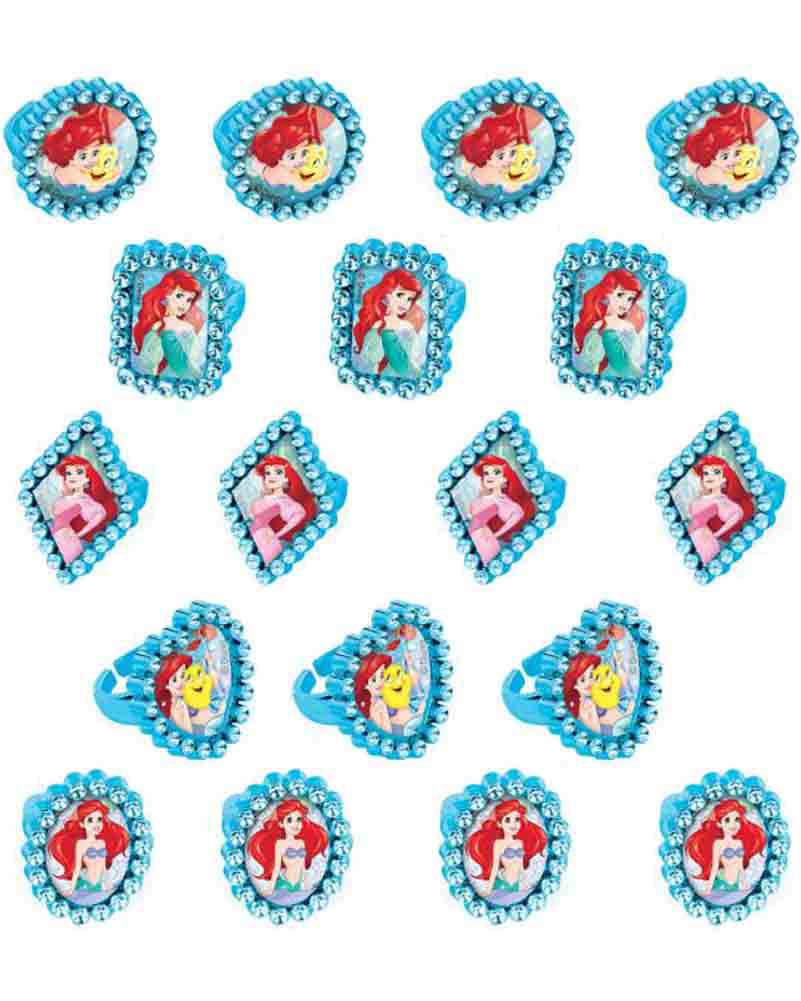 Disney Ariel Dream Big Ring Favours Pack of 18