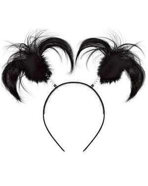 Black Ponytail Headbopper