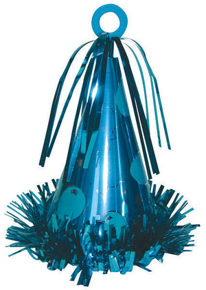 Party Hat Balloon Weight - Caribbean Blue