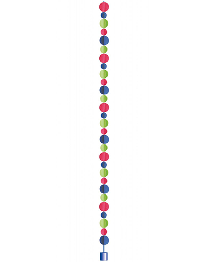 3D Dots Primary 1.8m Balloon Tail Weight
