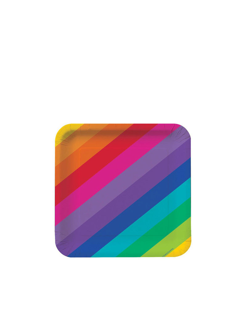 Rainbow 18cm Plates Pack of 8