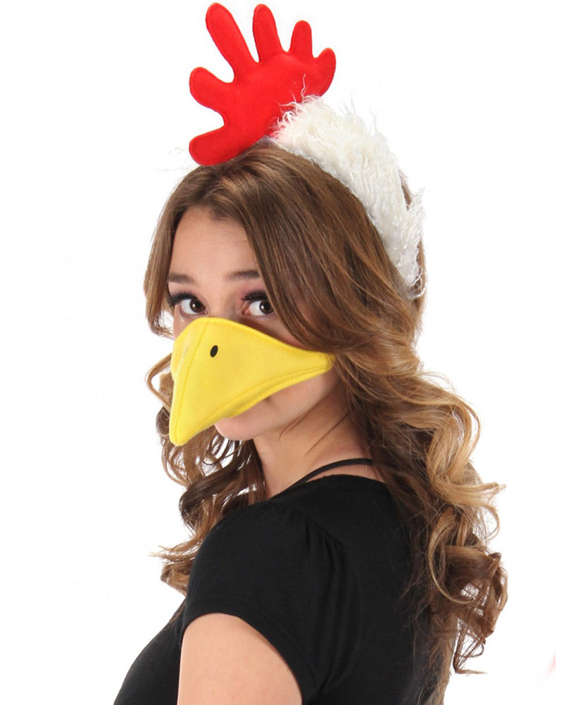Chicken Plush Headband Deluxe Set