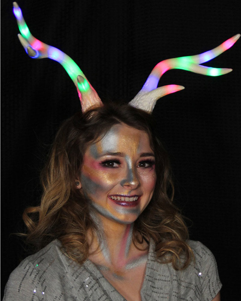 Christmas Light-Up Deer Antler Multi-Colour Lumenhorns