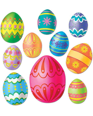 Easter Egg Cutouts Pack of 10