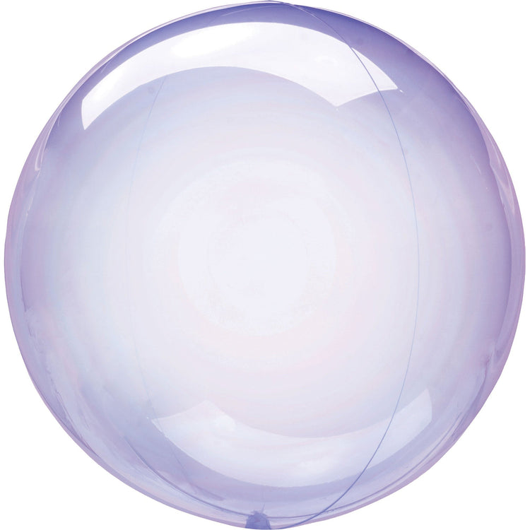 Crystal Clearz Purple Round Balloon S40