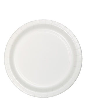 White 23cm Paper Plates Pack of 24