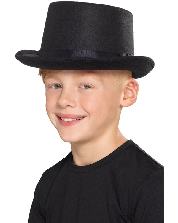 Kids Black Top Hat