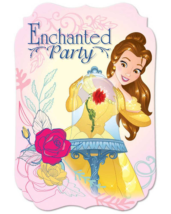 Disney Beauty and the Beast Party Invitations Pack of 8