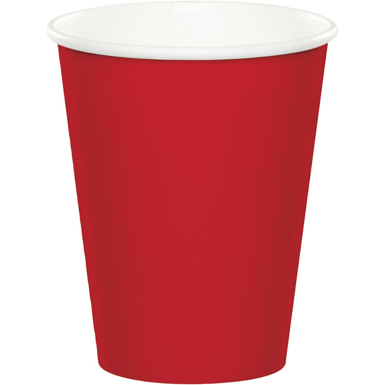 Classic Red Paper Cups 266ml Pack of 24