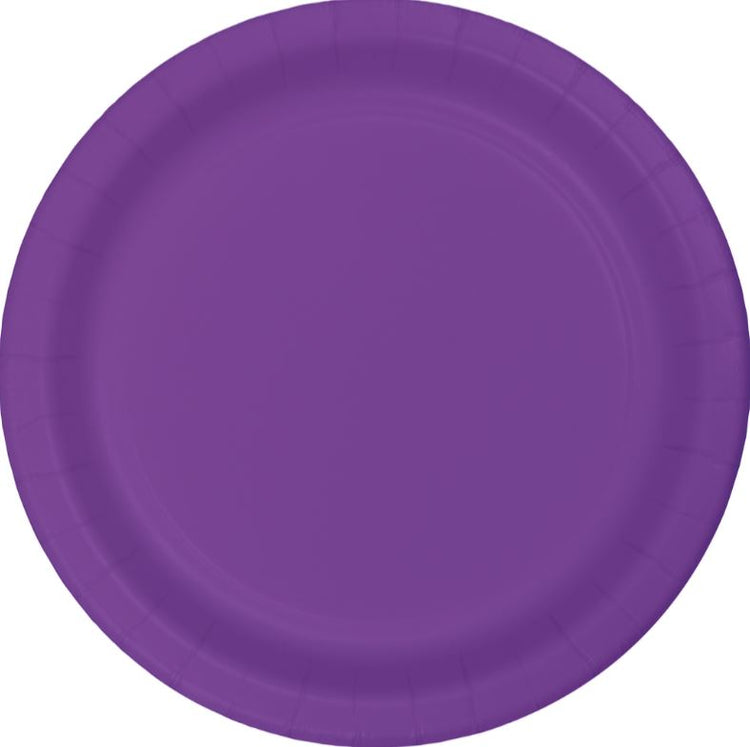 Amethyst Purple Banquet Plates Paper 26cm Pack of 24