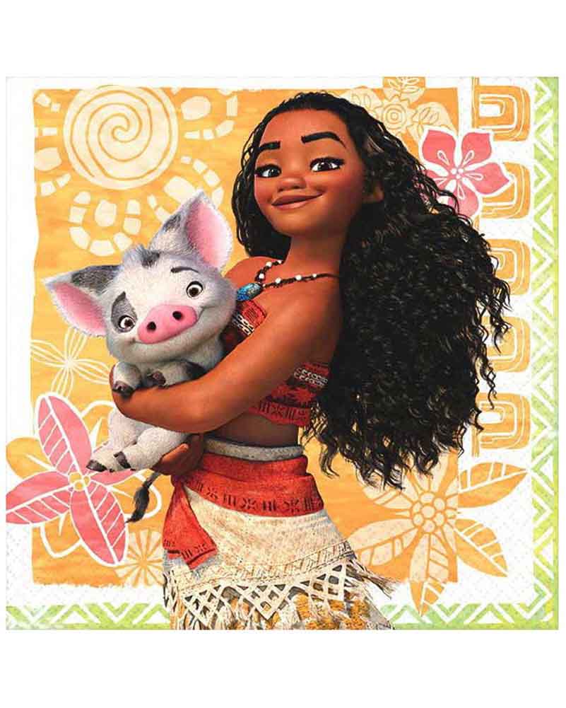 Disney Moana Beverage Napkins Pack of 16