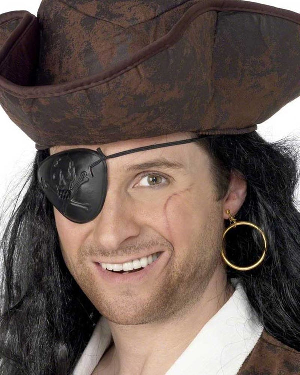 Pirate Eyepatch and Earring Set