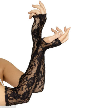 Full Length Gothic Lace Gloves