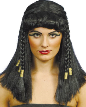 Cleopatra Black Wig