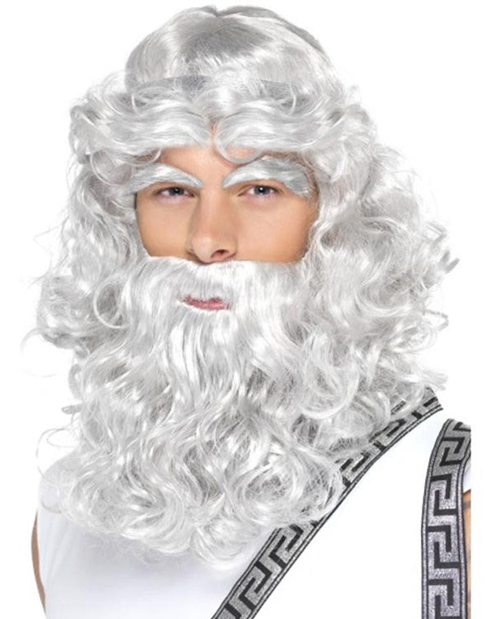 Zeus Curly Grey Wig
