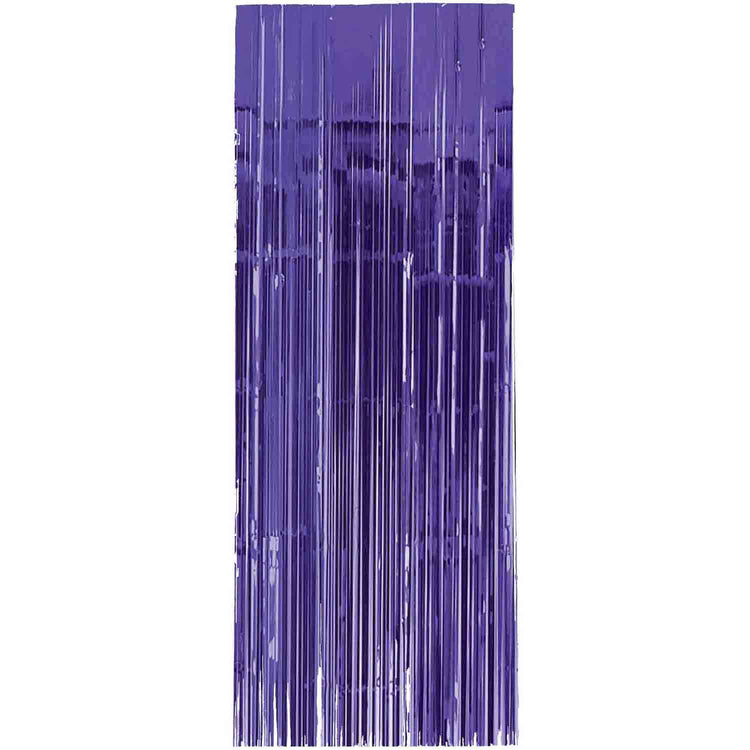 New Purple Metallic Foil Door Curtain