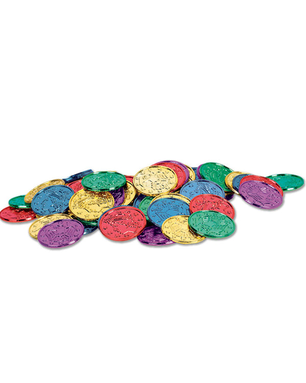 Assorted Plastic Coloured Coins