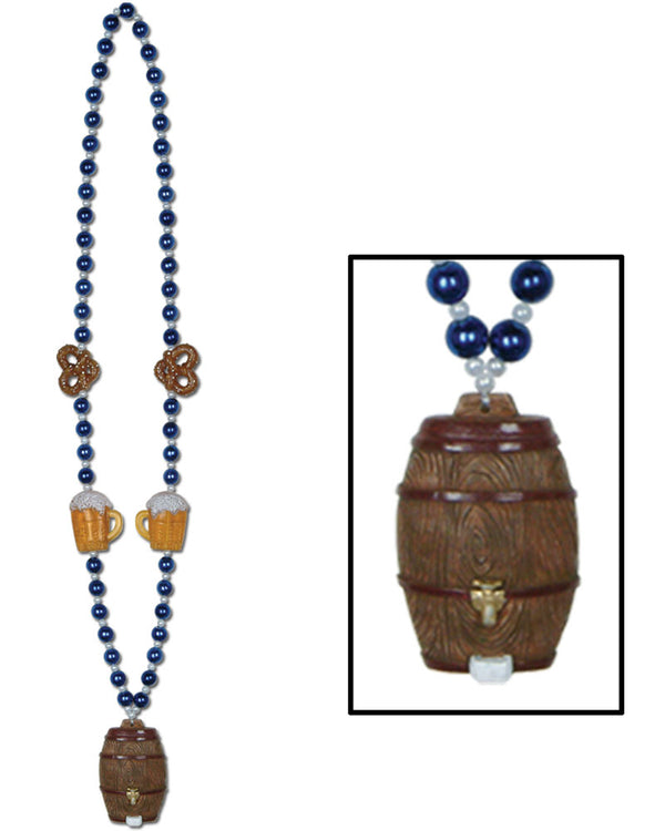 Oktoberfest Beads with Keg Medallion