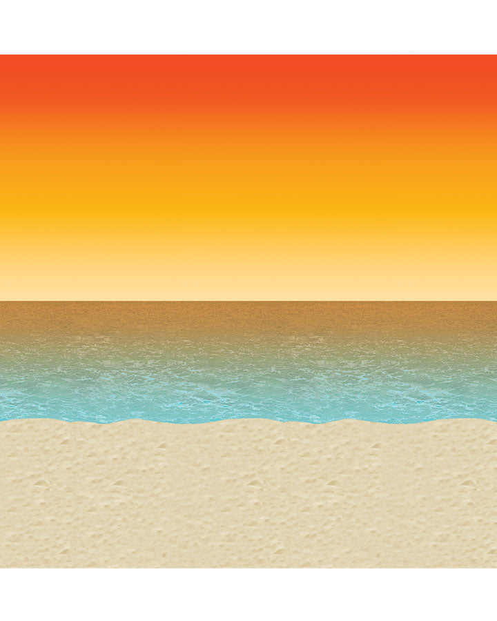 Luau Sunset Back Drop 9m