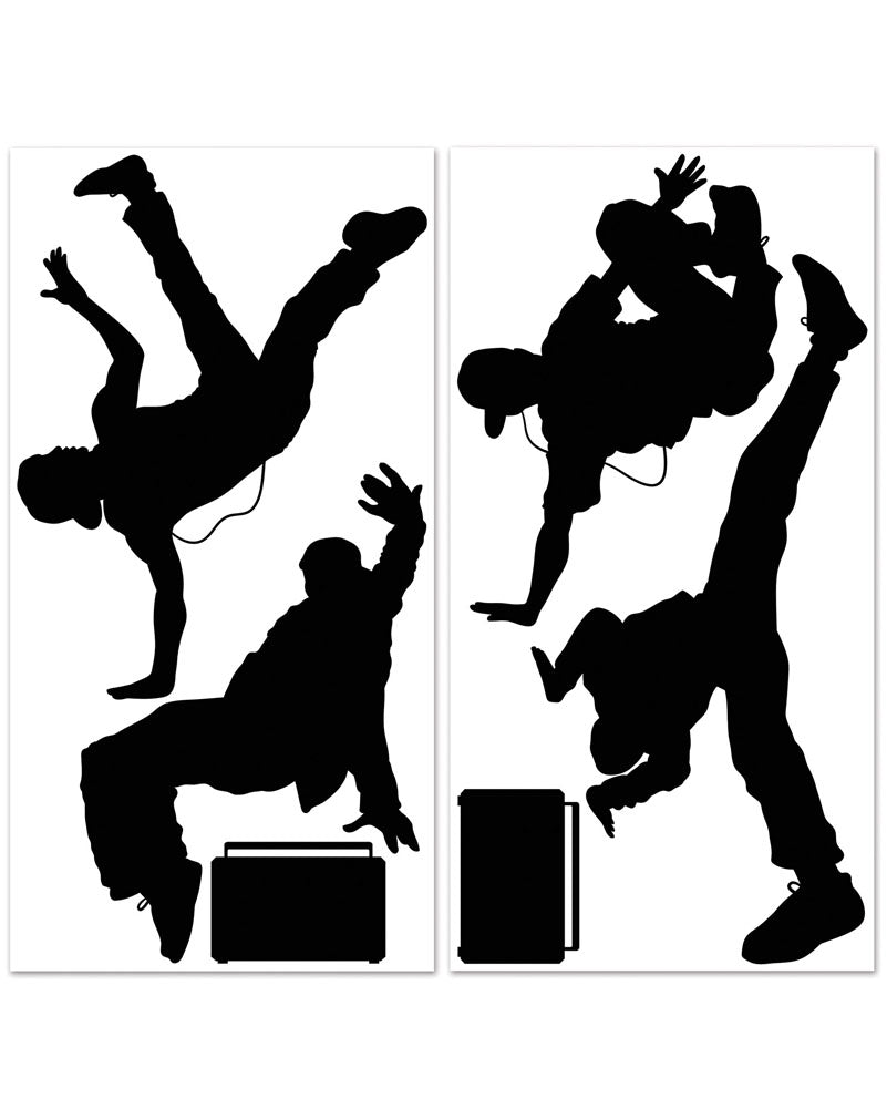 90s Break Dancer Cutouts Pack of 6