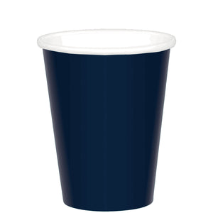 266ml Cups Paper 20 Pack - Navy Pack of 20