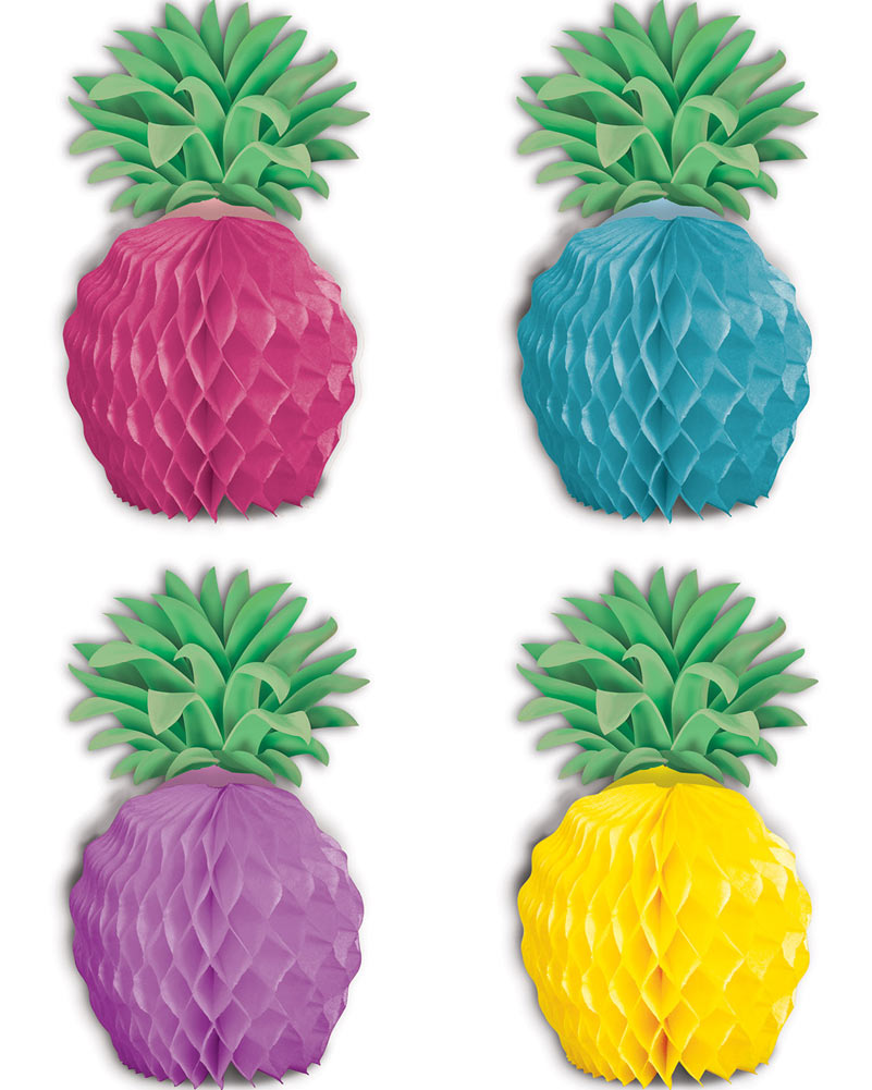 Pineapple Mini Centrepieces Pack of 8