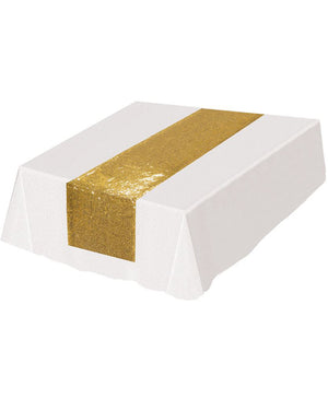 Hollywood Sequined Gold Table Runner