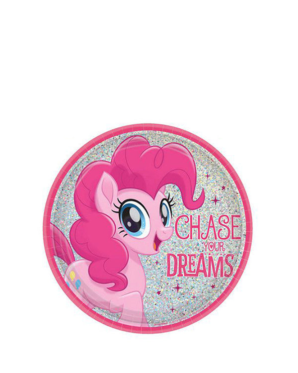 My Little Pony Friendship Adventure 17cm Round Plate Pack of 8