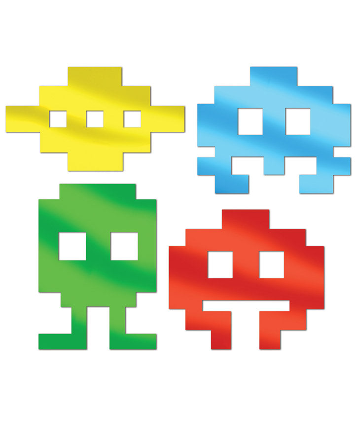 Metallic 80s Icon Silhouette Set