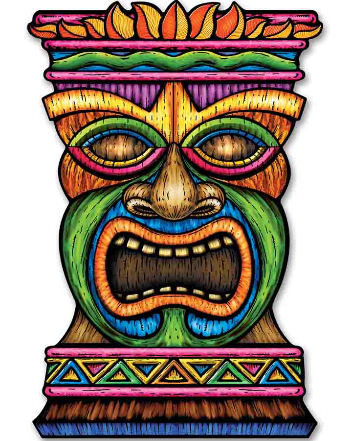 Jumbo Hawaiian Tiki Cutout