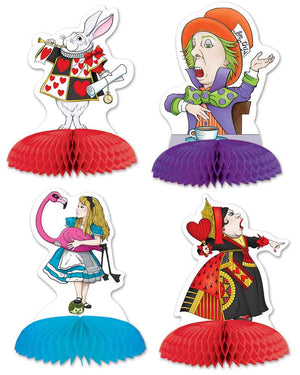 Alice in Wonderland Mini Centrepieces Pack of 4