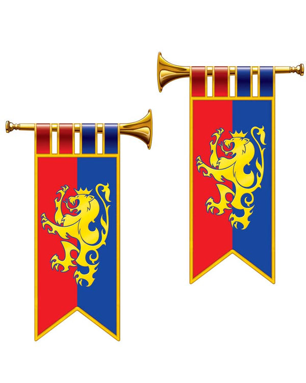 Medieval Herald Trumpet Cutouts Pack of 2